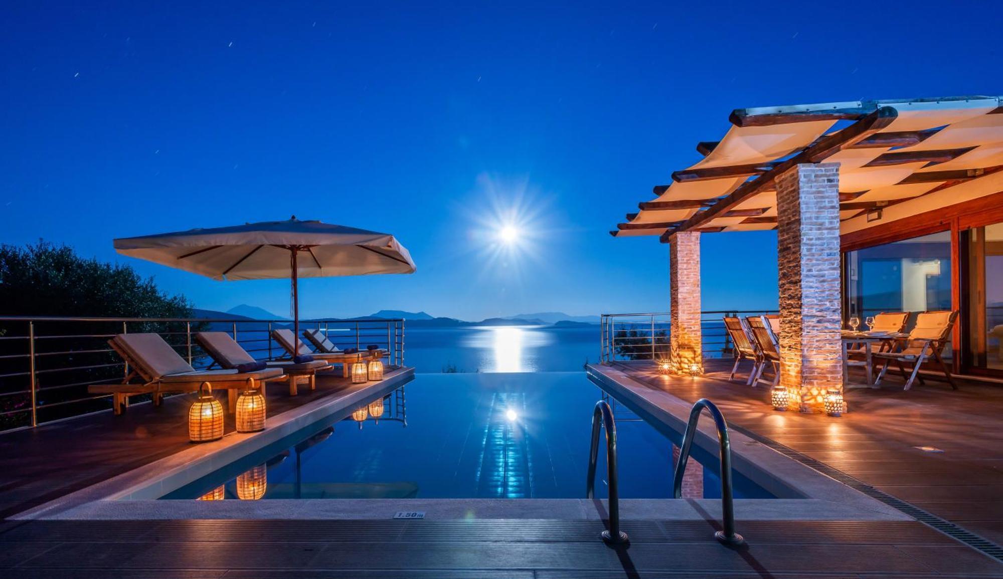 Iris Villas Lefkada - Marine Villa With Private Sea Access Syvota Exterior foto